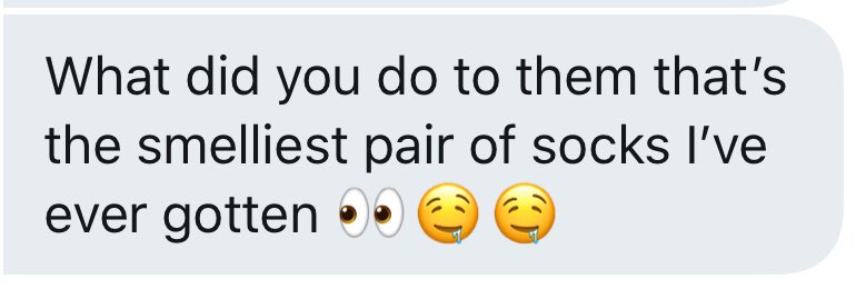Harley_Quiznos's tweet photo. Just found out my socks made it to their destination.
I guess that TX sweat did the trick.
#SweatSlave #SweatFetish #Fetish https://t.co/n4qJJaIrap