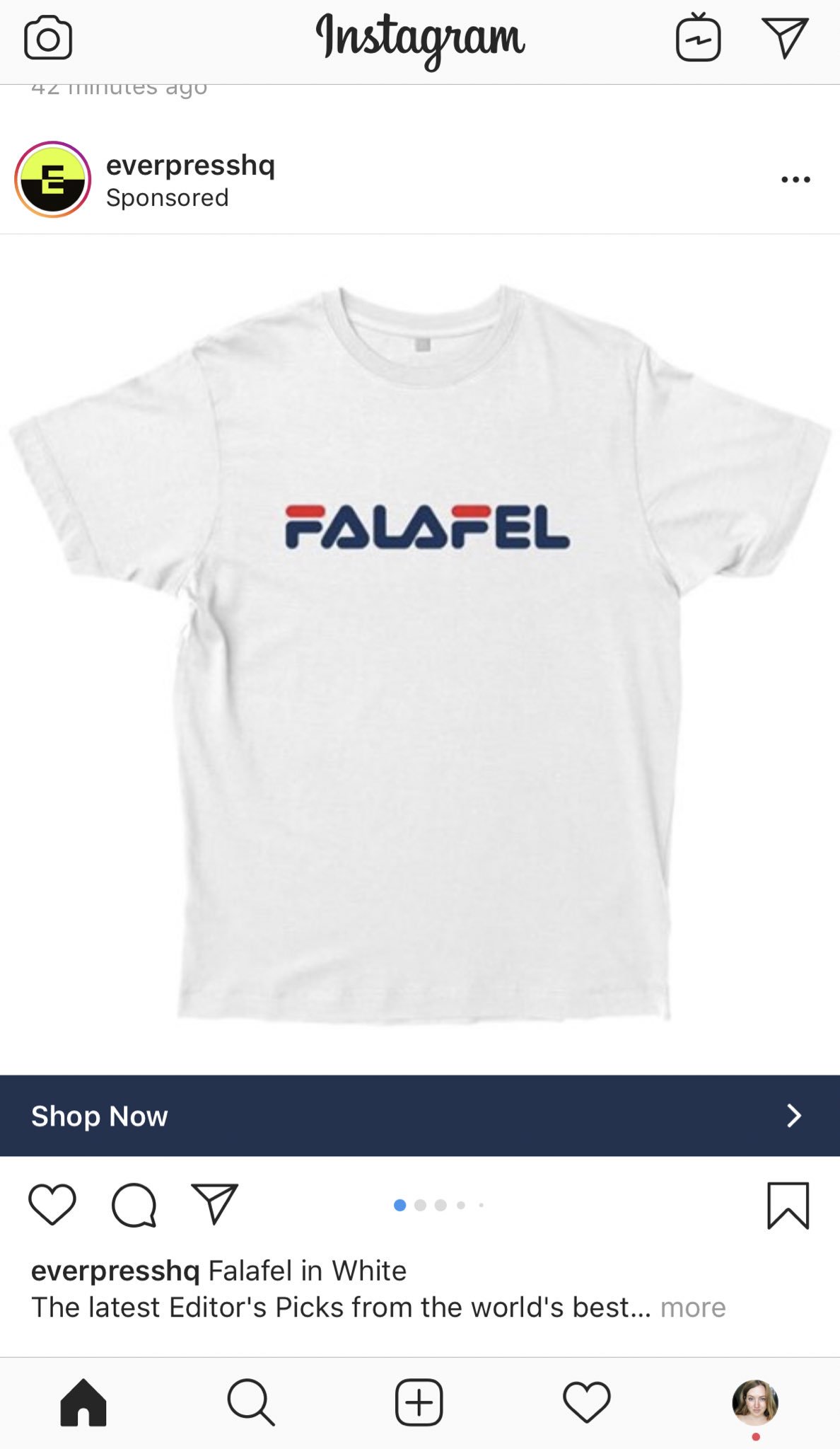 Falafel t shirt fila hotsell