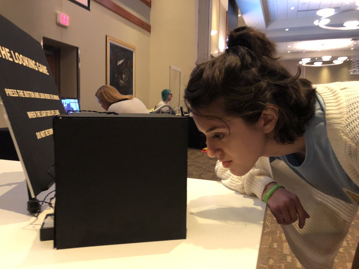 Caro_Porter's tweet photo. I’m showing The Looking Game at Pixelpop! Come peek. https://t.co/Ep24qRoBat