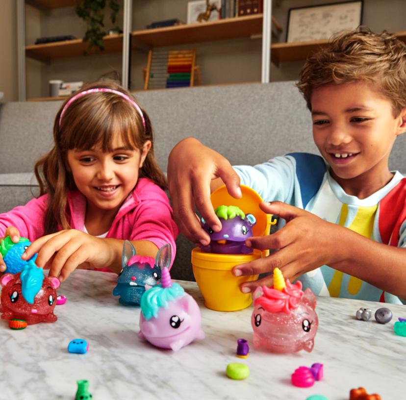 Mattel's tweet photo. Feed them, squeeze them, help them go! The fun never poops out with #Pooparoos! ! 🚽 
Collect them all and shop now: https://t.co/SiG26CSO7L. https://t.co/Gyzbu8x35N