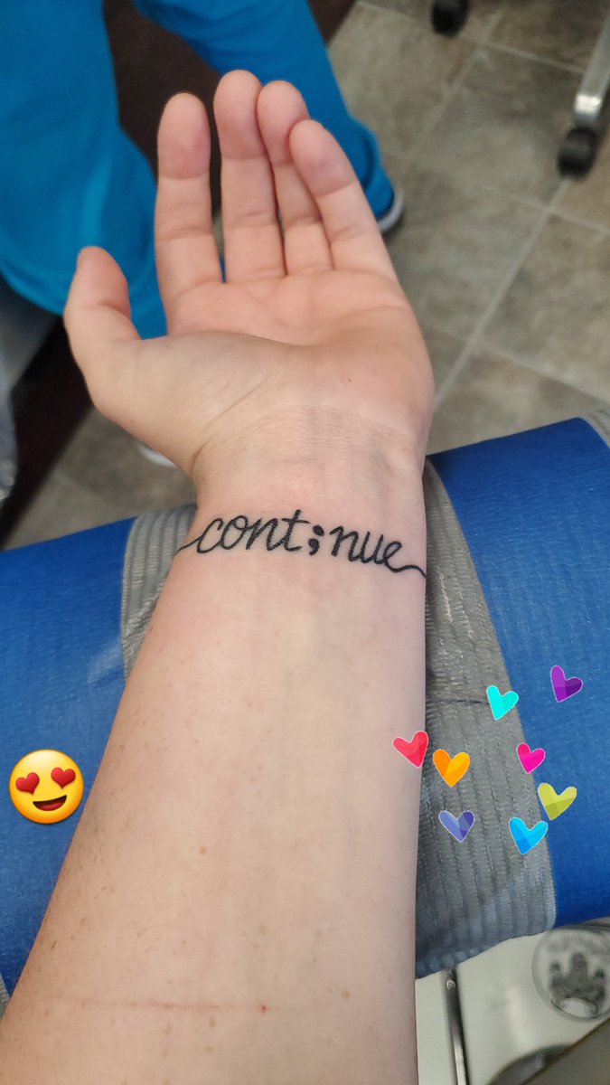 #semicolontattoos #continue #endthestigma