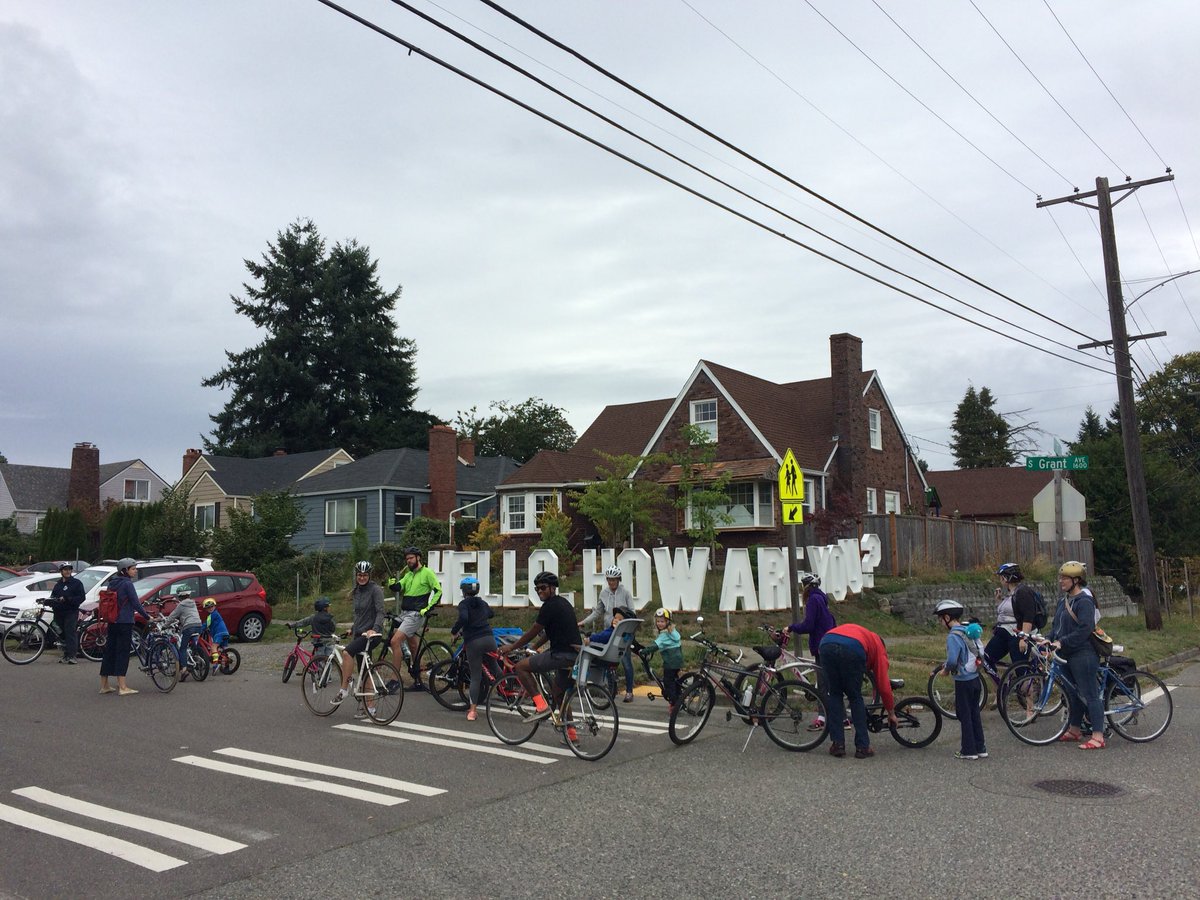 One of the best rides we’ve ever had. Engaged with our community, enjoyed community spaces, learned about each other as community members. Plus ice cream. #HilltopTacoma #Hilltopia #kidicalmass #bike253