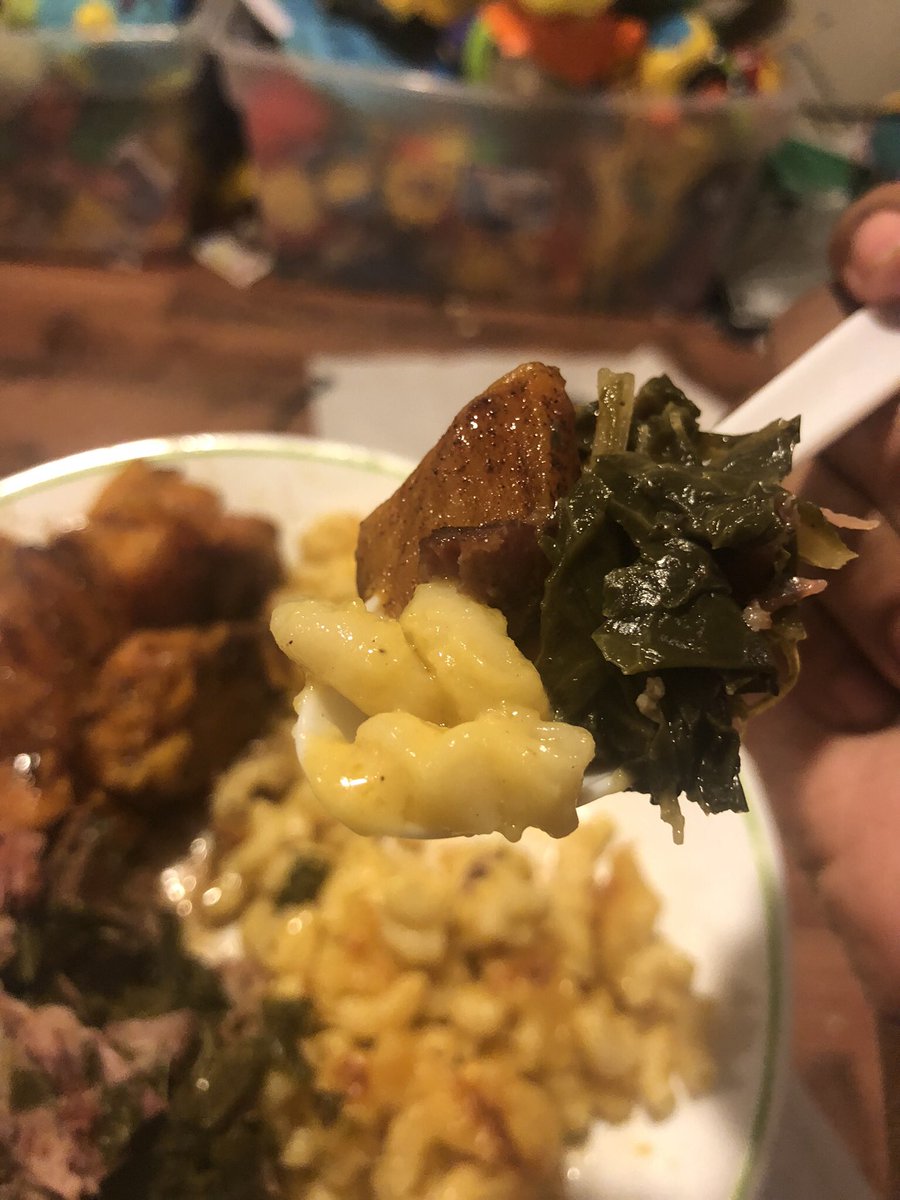 Candy yams, Mac & cheese, and greens really the soul food holy trinity