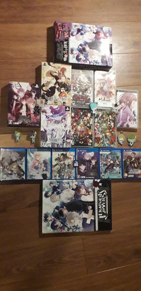 Coralie_Otome's tweet photo. Hehe la collection s'agrandit au fur et ร mesure โบ
#otomegame #OtomeArmada #postyourotomeshrine #ใชใใกใคใ #diaboliklovers #moshikami #blackwolvessaga #norn9 #collarxmalice #periodcube #meikoi #hakuoki #niladmirari #ใใผใใฎๅฝใฎใขใชใน https://t.co/PuksoBLi3y