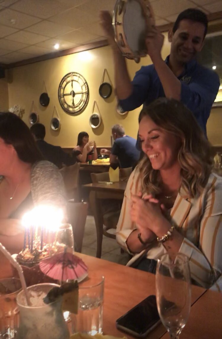 Really nice night celebrating <a href="/DRBungay/">DannielleRace-Bungay</a>’s birthday. All you can eat steak 👌🏻 #RiosBrazil