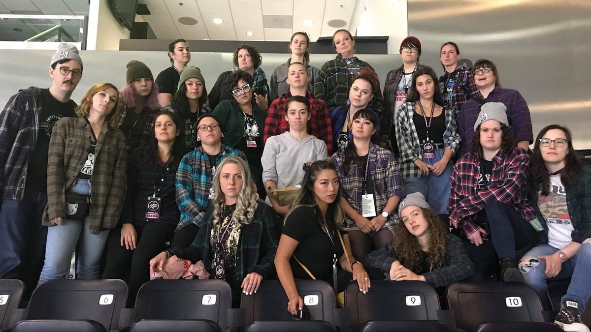RatCityRD's tweet photo. Rat City All Stars in full grunge for Day 2 of #WFTDAPlayoffs π π
#ItAintLuck #RainOrShine https://t.co/mdEKT7t0SD