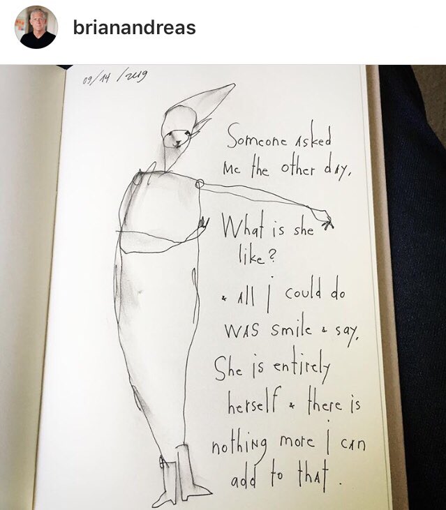turquoisetangle's tweet photo. “Someone asked me the other day, What is she like? & all I could do was smile & say, She is entirely herself & there is nothing more I can add to that.” @brianandreas #FlyingEdna #art #poetry 🎨❤️🌈✨🐲👸🏻💖 https://t.co/uHrZDu7pZr