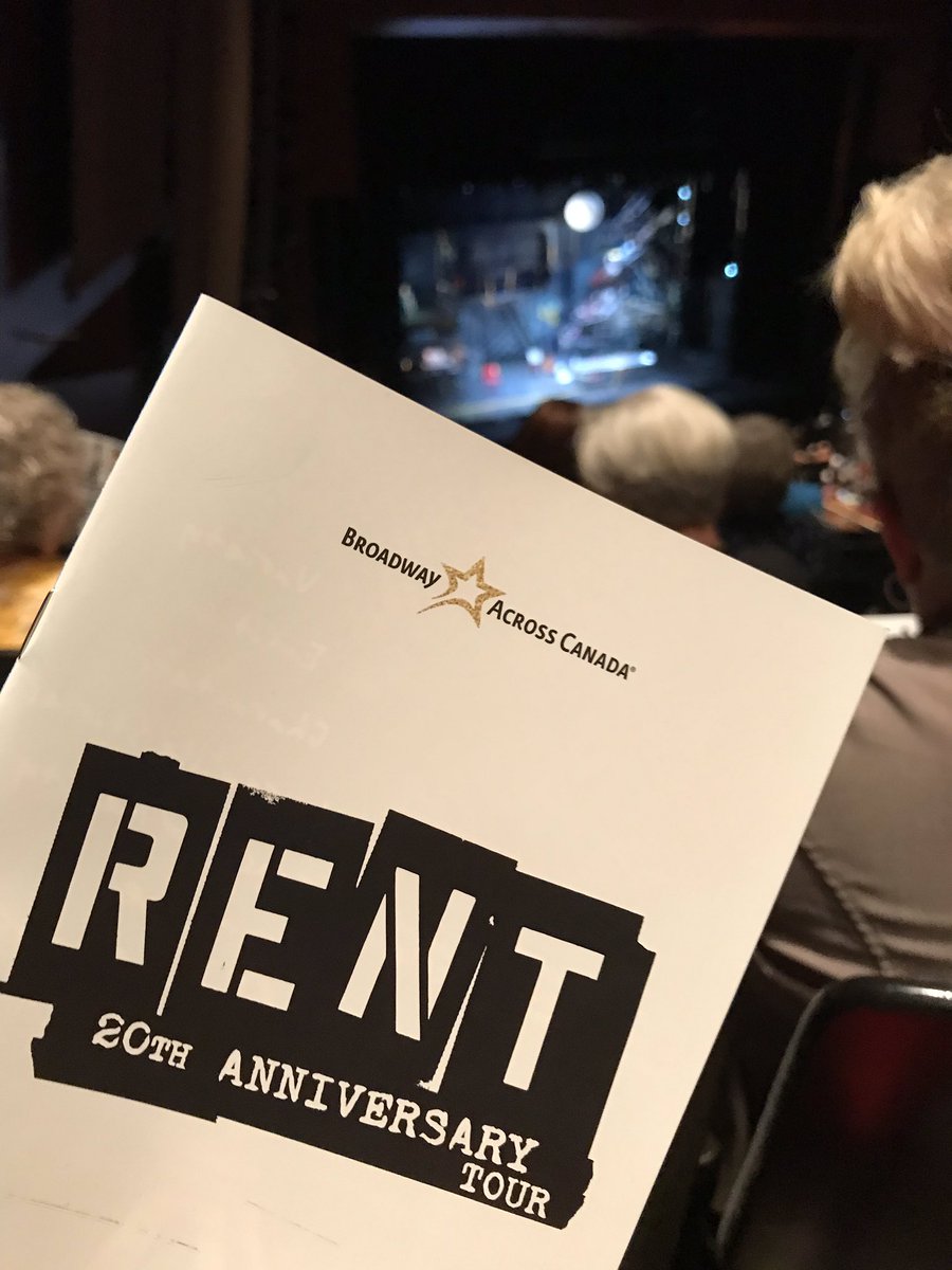 marynedwards's tweet photo. First season as a @BACTouring subscriber; they’ve kicked it off with my favourite show of all time, RENT (@RentOnTour), and apart from a couple of Chatty Cathys in our row, I am LOVING IT, and looking forward to Act II 🙌🏻 #BACRENT https://t.co/NjknxH0V6W