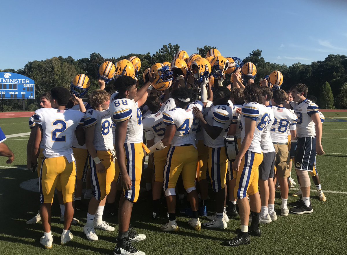 Varsity Football with a HUGE 9-8 road victory over Westminster!  Can’t say enough about this group of young men.  The Bombers are now 3-0 and look forward to Friday Night Lights next week against Lutheran South.  Go Bomb!