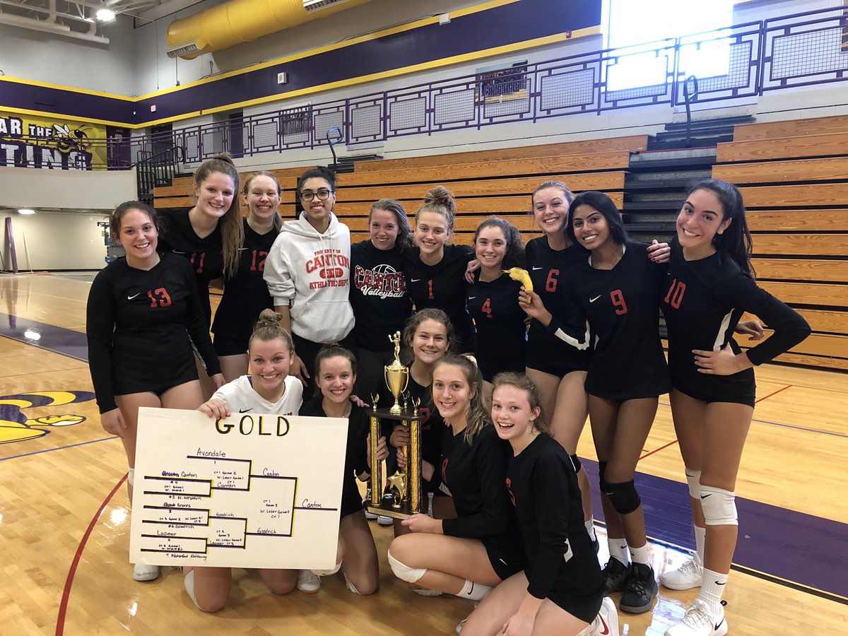 cantonhsvb's tweet photo. GREAT JOB TO OUR VARSITY TEAM FOR TAKING THE GOLD IN THE AVONDALE INVITATIONAL TOURNAMENT! 🎉🏆🥇‼️

Make sure to come out and support your chiefs on 9/24 and 10/1 as we take on Plymouth and Salem! Roll Tribe‼️ https://t.co/C4e7RSjwI1