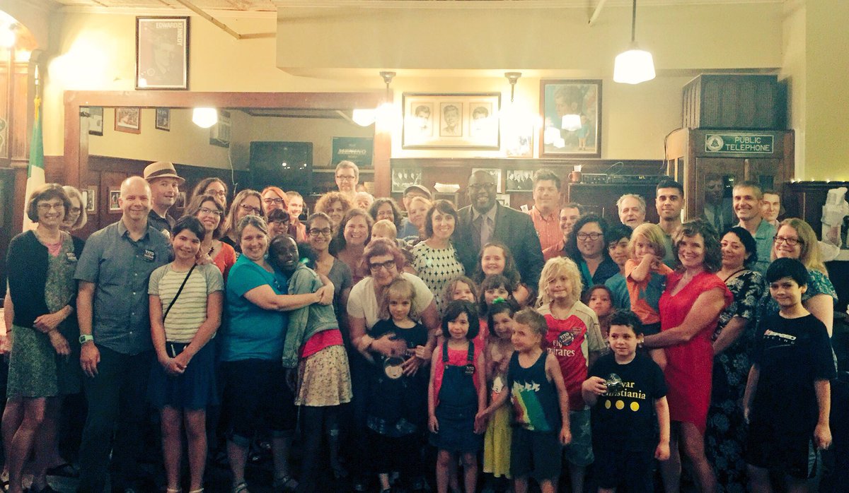 wheresmyporsche's tweet photo. @KrissyCabbage @Brian_Riccio Yes! The BPS parents event for @titojackson - one of my all time fav events in Boston, held in Doyle’s backroom!
Also, thanks Mayor Walsh for the gentifrication and the #BPSCuts. You still suck. #bospoli https://t.co/Y8LLRK3rB1