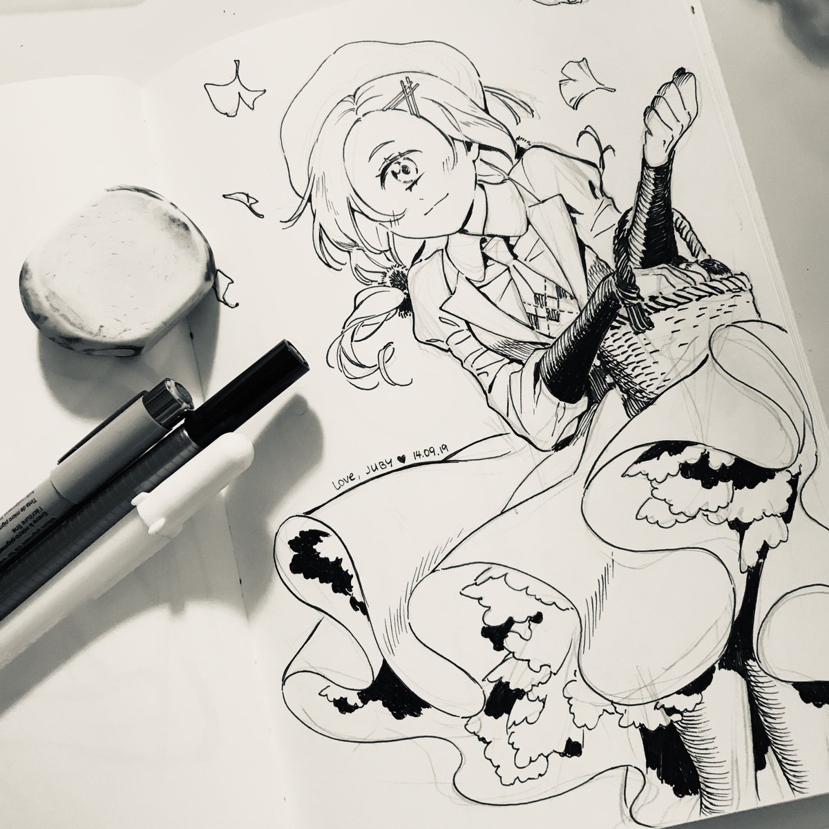 less than 5 hours to go until @tsulala and @bikkuriland 's Devil's Candy Kickstarter ends!! 

Here is a drawing of Hitomi I drew! ?
Rem is such an inkspiration to me ??

https://t.co/aVyWCqAKKs 