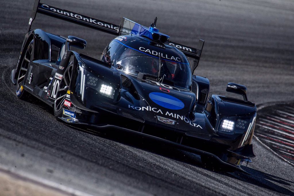 jordan10taylor's tweet photo. Really happy with that qualifying. P3 for us and in the hunt to battle for the race win tomorrow. Nice job by @RickyTaylorRace on the pole! #Cadillac #KonicaMinolta #MaxTheAx (Photos: @bcpix) https://t.co/N3M0lMIkl7