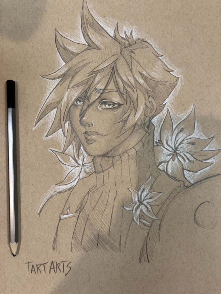 wyrmforge's tweet photo. the commissioner from before came back to request a cloud to match her aerith!! #MidoriCon https://t.co/jXu1j4YCBm