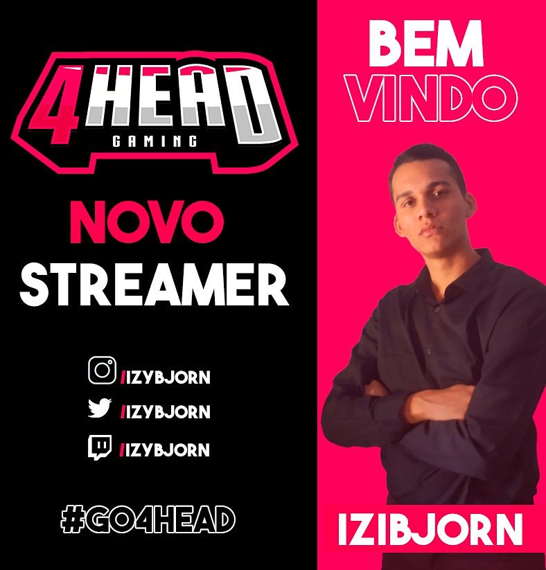 4head_gaming's tweet photo. Novo streamer da 4Head Gaming izybjorn !
Seja muito bem vindo.
Dêem as boas vindas a nossa nova contratação
@IzyBjorn , que entrará para ser nosso criador de conteúdo!
Instagram: @IzyBjorn
Twitter: @IzyBjorn
https://t.co/0DIpBZsgCo
#GO4H #GO4Head #newstreamer https://t.co/lB5ZtN73vz