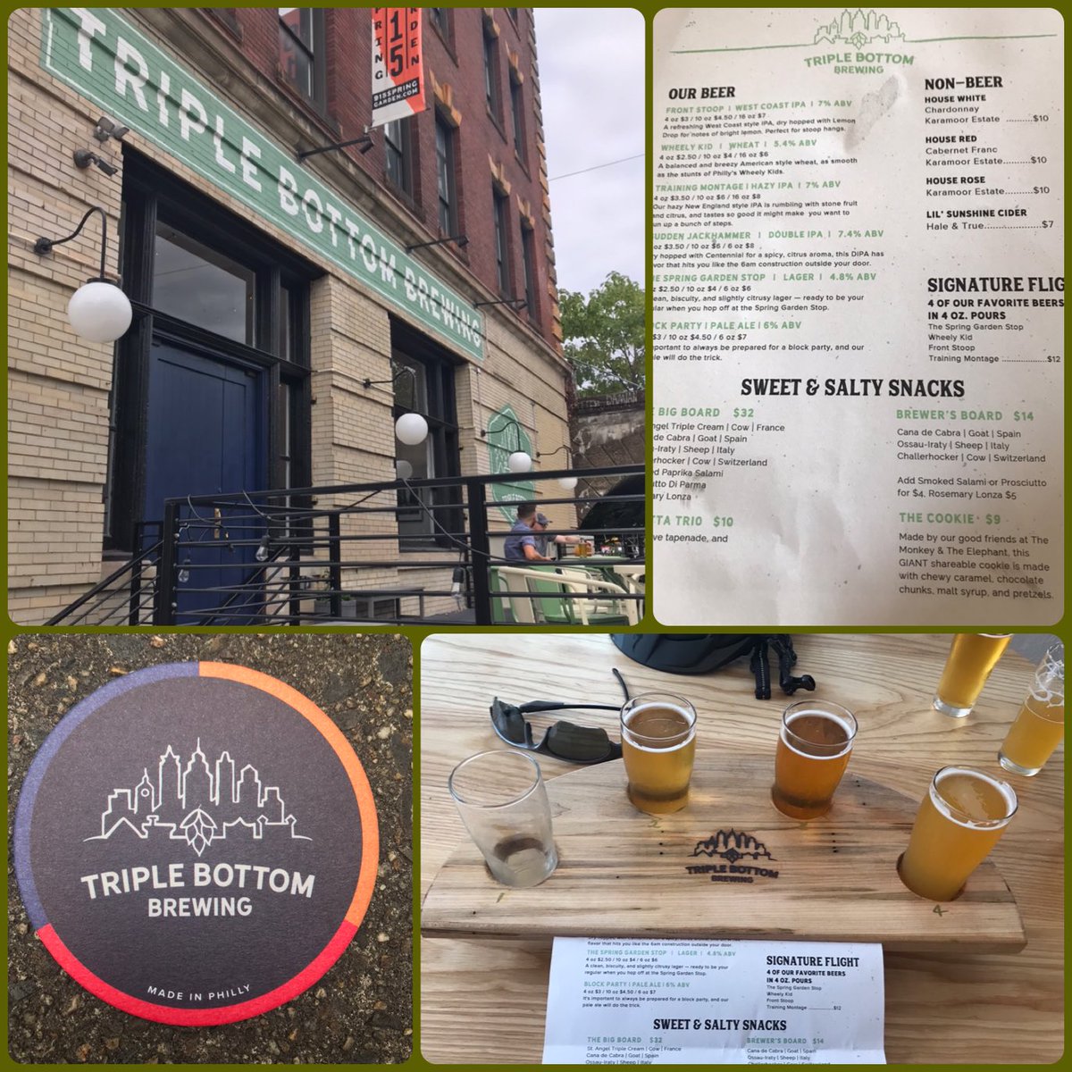beers_bikes's tweet image. Add Triple Bottom Brewing to the 2019 Tour... @TripleBottomCo 
Good stuff #TrainingMonage 7.0
#FrontStoop 7.0 Perfect stop on Spring Garden!
Triple Bottom Brewing
915 Spring Garden Street - Phila.