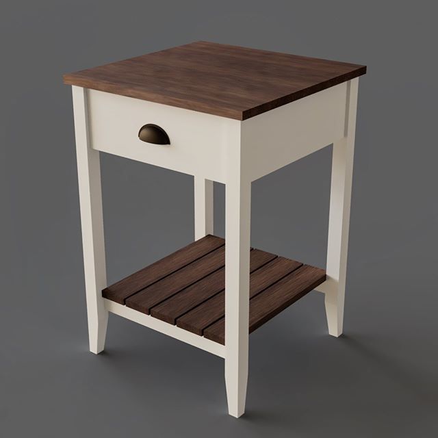 DnHandcrafted's tweet photo. Started working this morning on a pair of bedside tables. Planning on using painted poplar and natural walnut... though it might be worth picking up a 2x4 piece of walnut plywood for the tops. This is a render from Fusion after tweaking the setback on th… https://t.co/eEZoiB0Zwj https://t.co/h6J3R59RlX