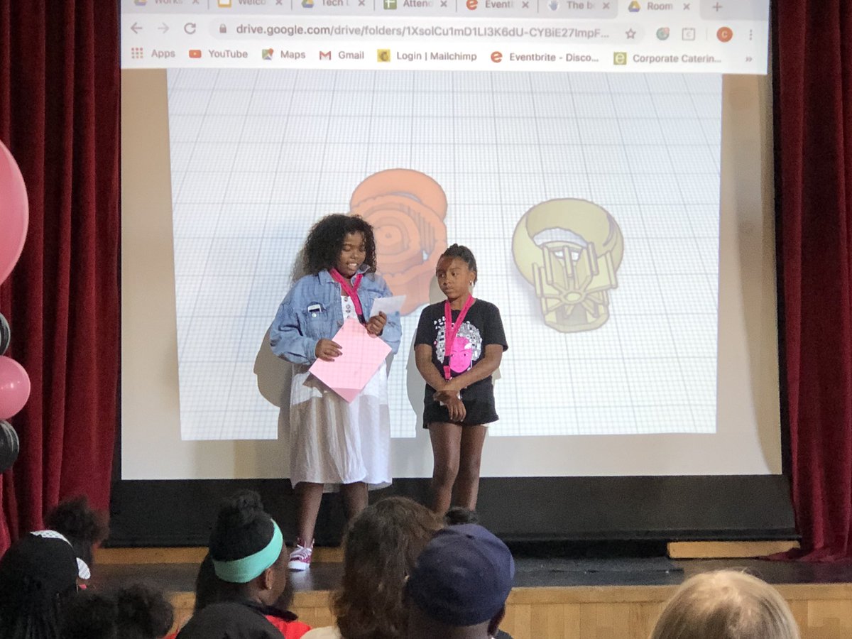 BlackGirlsCode's tweet photo. Wrapping up a great day with final presentations of the 3D designs. The projects look amazing! #BGCBayArea #FutureTechBoss https://t.co/1XGA7CqpIB