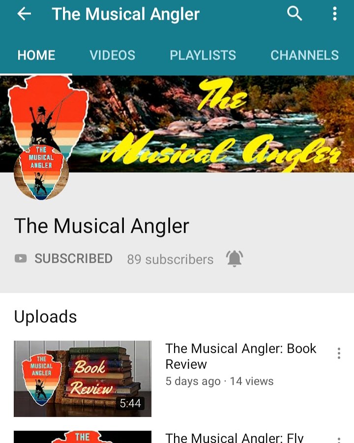 GrizzlyWith's tweet photo. Hey y'all can I ask a big favor.. Can you go over to "The Musical Angler" on YouTube and help him grow.. he is and amazing fisherman, has awesome flyfishing videos. Hes an absolutely phenomenal musician with a classical country voice.. He's almost to that first 100..#flyfishing https://t.co/1HL5oc5M2i