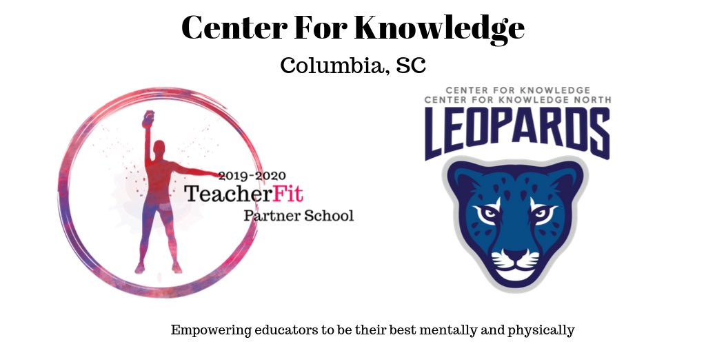 TeacherFit_'s tweet photo. Another day, another school choosing to take care of their teachers through health and wellness. Welcome to TeacherFit School community Center for Knowledge. #teacherFitSchool https://t.co/8RCOHdkzpx