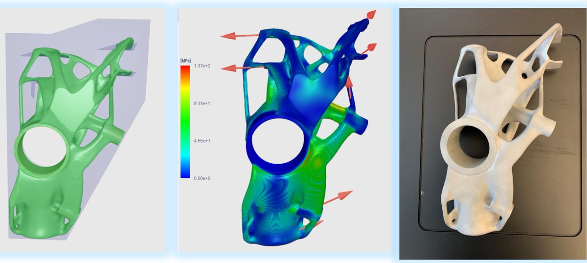 paramatters's tweet photo. @paramatters #GenerativeDesign by #CogniCAD

#am #cad #ai #additivemanufacturing #3dprinting #automotive #designforadditivemanufacturing #designforam #industrialdesigners #investmentcasting #topologyoptimization #industrialdesigner #structuraldesign #industrialdesign https://t.co/urQ5viYTXH