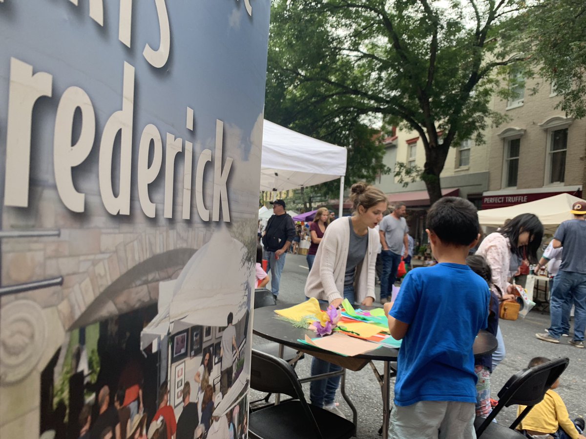 FredArtsCouncil's tweet photo. Thanks @CelebrateFred We had a blast at In The Streets with so many FAC members along the arts block! #creativefrederick @247DanceStudio @WeinbergCenter @frederickchildrenschorus @DistrictArts @ArtsAcademyFCPS https://t.co/Ryd9w8FUCE
