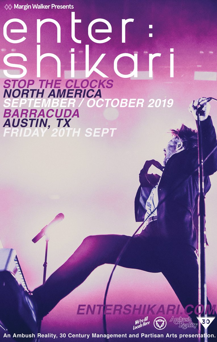 ENTERSHIKARI's tweet image. one week! #StopTheClocks 🇺🇸🇨🇦 
w/ @cantswim_  #dallas 
entershikari.com/shows
