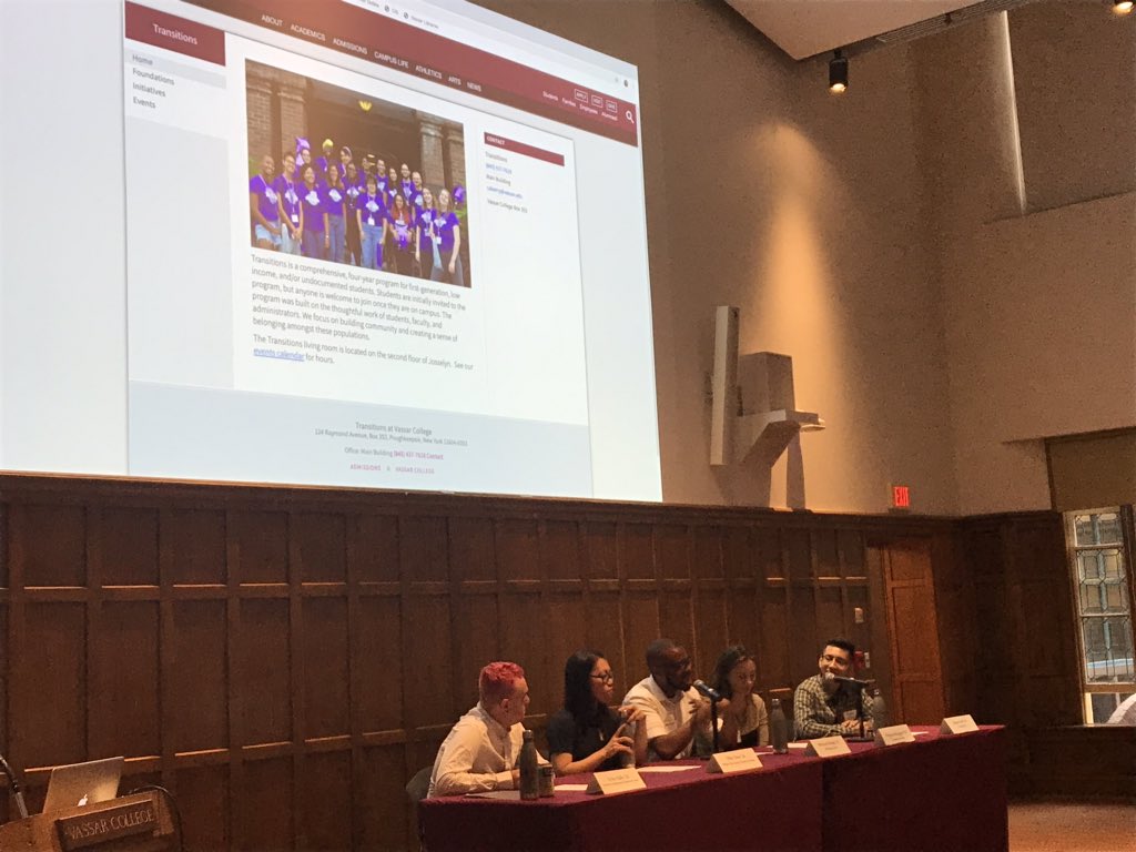 capria_b's tweet photo. Can't thank our 16 #VCtransitions @VassarAlums enough for giving their time to our current students. This is just a snapshot of our panel w/@Vassar alumni from '14-'18.💜 Thanks to all 40+ employees, &amp;my collaborators in @vassarcdo who made this day great. #1stgen #FGLI #HigherEd https://t.co/srNidTNVZk