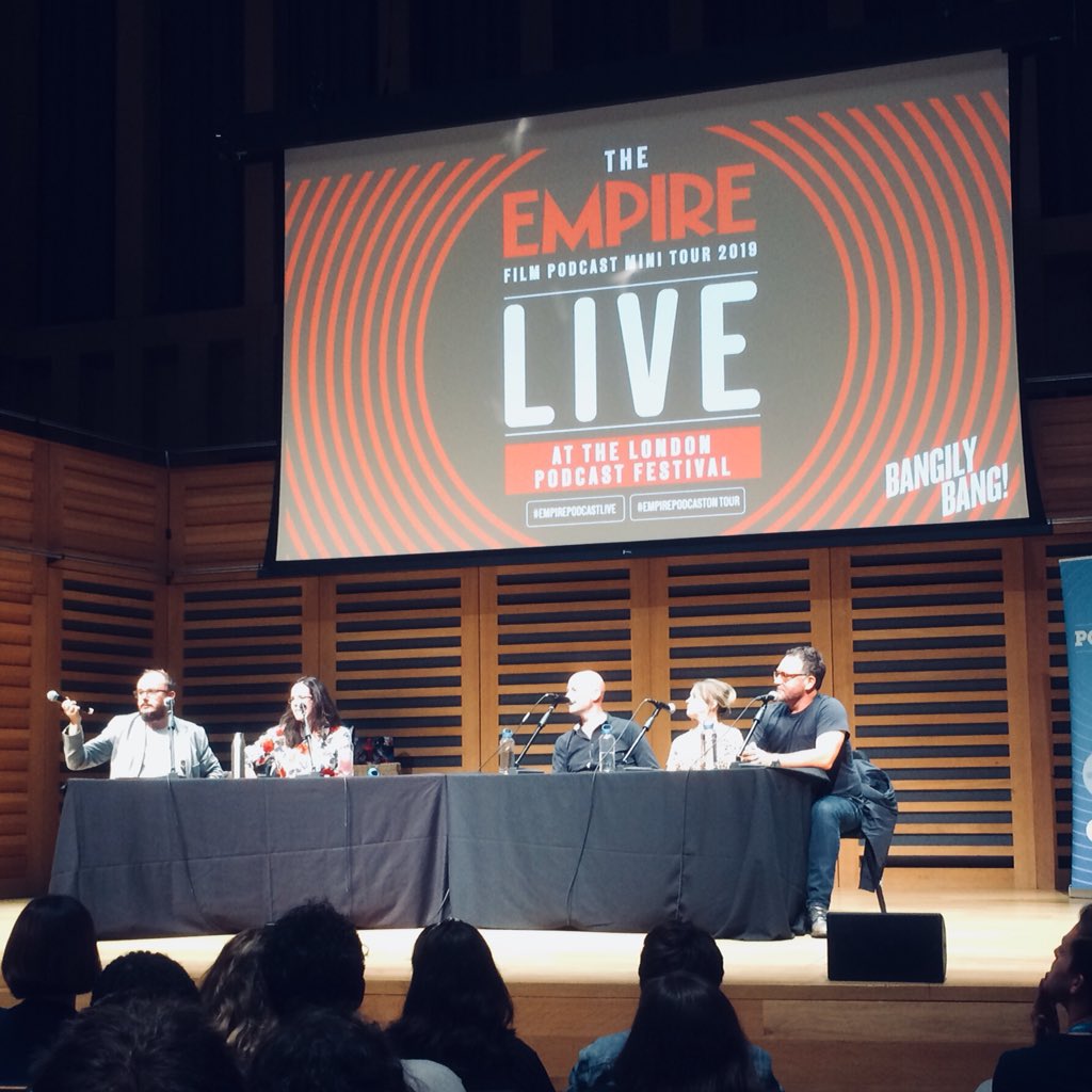 A great night at the @empiremagazine  #EmpirePodcastLive with special guest @colintrevorrow & the world premiere of his #jurassicworld short film #BattleAtBigRock ( which was awesome by the way !!! )