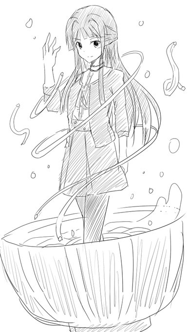 私魔女のキキ、こっちはバースデーイラスト何描こう?しずか...うどん...しずかうどん...のキーワードで錬成してしまって途中何描いてるのかよくわからなくなって筆を置いてしまったうどんの精霊MOGAMI

...遅れてもちゃんと描くからゆるちて? 