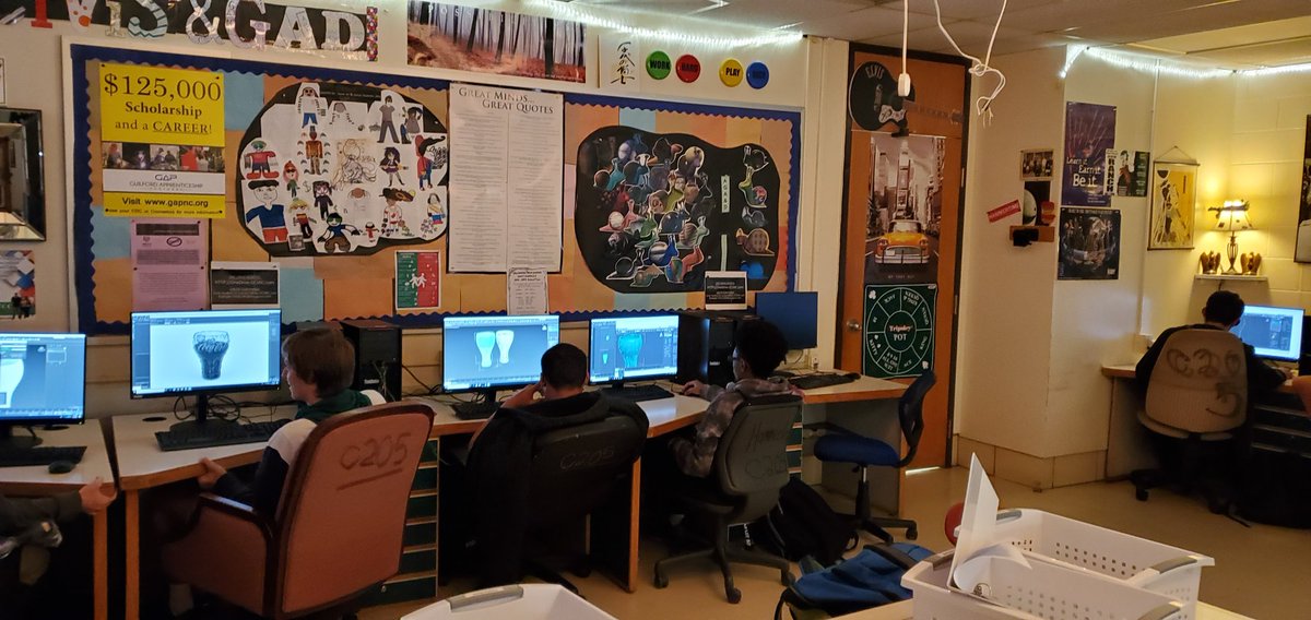scontrerasPhD's tweet photo. Career Tech Educ is growing at @SouthWestGHS. Board Chair @dhayes7787 & I visited Mr. Hammersley's Game Art & Design class ~ part of @SWCowboysCTE Engineering & Design pathway. Principal @hettenm is actively working on strategies to recruit more girls into these STEM/CTE courses. https://t.co/hOZdsNxfQa