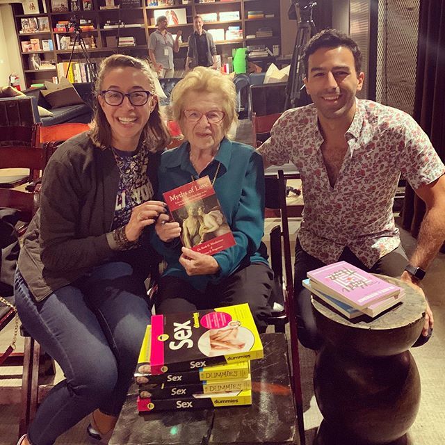 AnthonyCreates's tweet photo. We met Dr. Ruth! (after crying through her whole documentary) What an incredible life and amazing journey she has been on. She continues to do important work in sex education at 91 and keeps having a positive impact. Go see @askdrruthfilm !! #documentary… https://t.co/kUk3R3584q https://t.co/MDKsZYG3iP