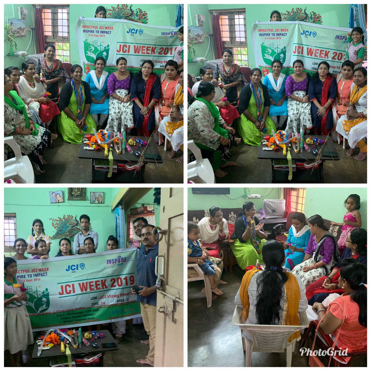 JciSteel's tweet photo. #JCIVizagSteelCity Celebrated  #JCIWeek Day-3 on Women Empowerment in Ukkunagaram #Vizag #Visakhapatnam #Ukkunagaram #Zone4JCIindia #JCI #JCIindia https://t.co/WBK99c09h5