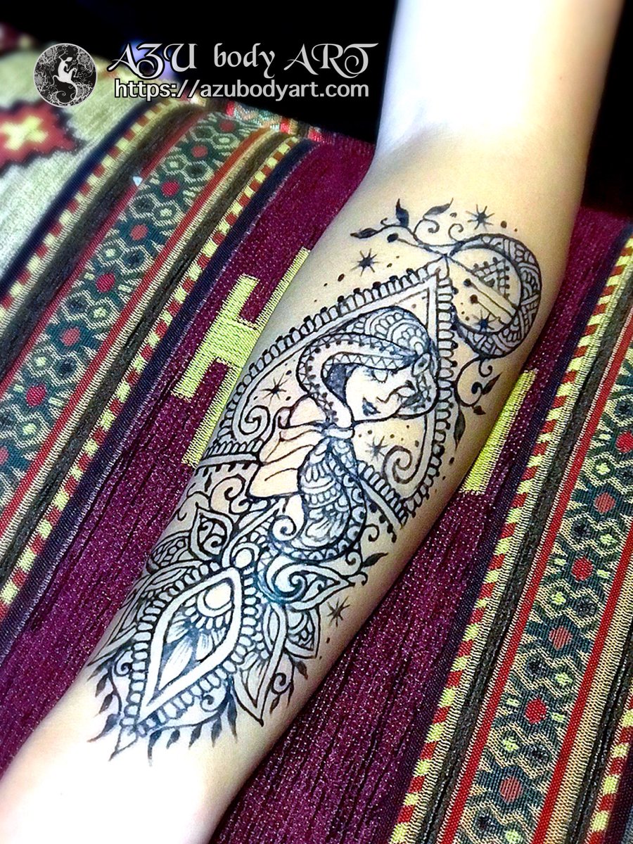 メヘンディ・アート AZU body art ☆ ジャグアタトゥー大阪 on X: 