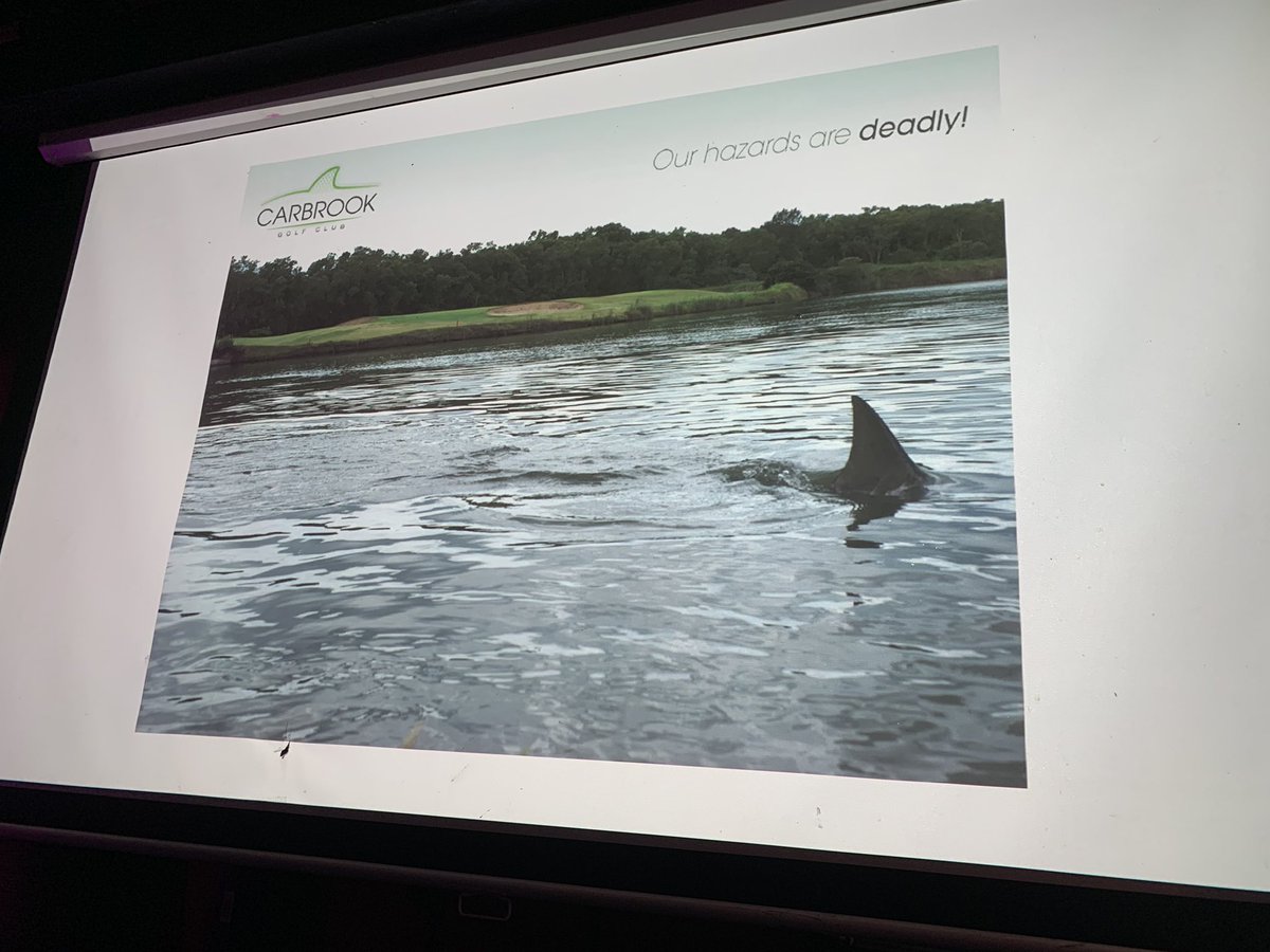 MarineKatPat's tweet photo. I really really want this golf course to play #jaws music @SpinyDag #nerdnitedc #carbrook https://t.co/q13t2UdL3C