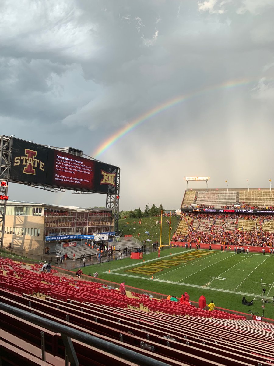 StrategySage's tweet photo. #cyclONEnation #CyHawk Student Section led the charge! Let’s roll Cyclones! https://t.co/YlCeMnxo9p
