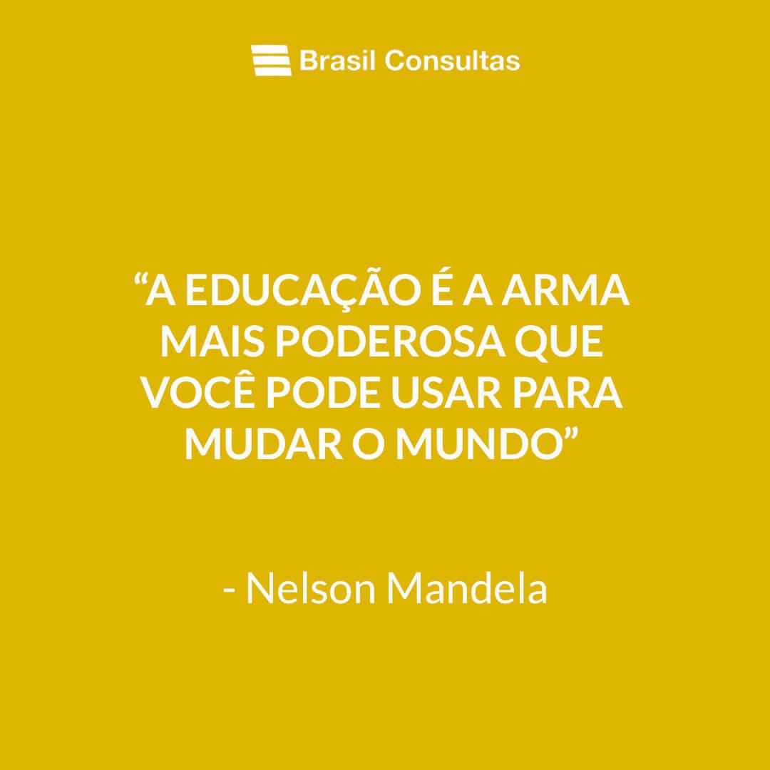 BrasilConsultas's tweet photo. A educação é a arma mais poderosa que você pode usar para mudar o mundo. 🌎📗
#frasedodia #inspiração #frase #foco #persistir #brasilconsultas #frasesmotivacionais #motivacao #frasesinspiradoras #mudeomundo #educacao #nelsonmandela https://t.co/6uHHtKHBDD