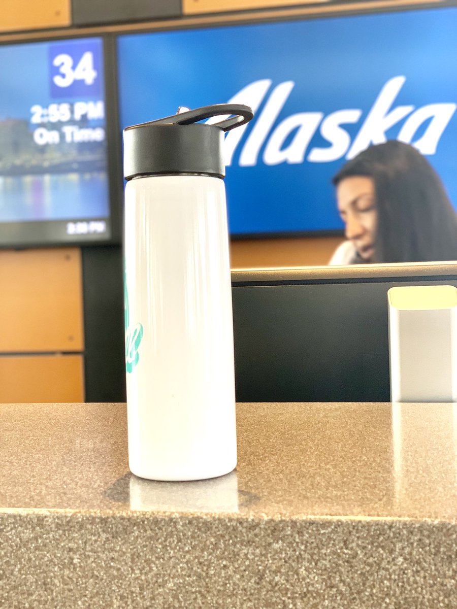I always try to do what I can to reduce plastic consumption when I travel, so I’m proud to participate in #FillBeforeYouFly with @AlaskaAir. Three flights today and on my third fill-up. Way to go, Alaska!