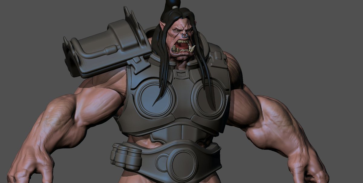 BentoRibeiro16's tweet photo. The result of lives along today, now is time to try refine the idea "Gears os WoW"
https://t.co/S259Ulxjos #Gears5 #3d #zbrush #worldofwarcraft #WoWClassic #characterdesign https://t.co/cbmVtmiW7J