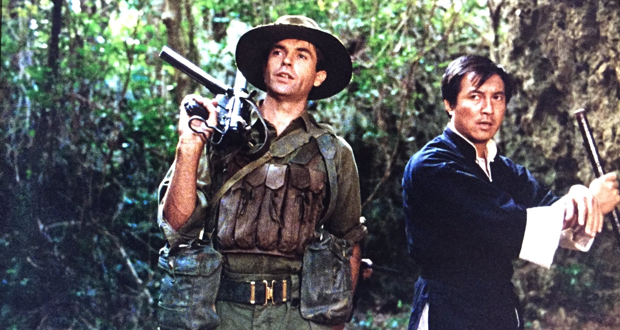 Happy birthday to Sam Neill ( seen here with Ko Chun-Hsiung in ATTACK FORCE Z. 