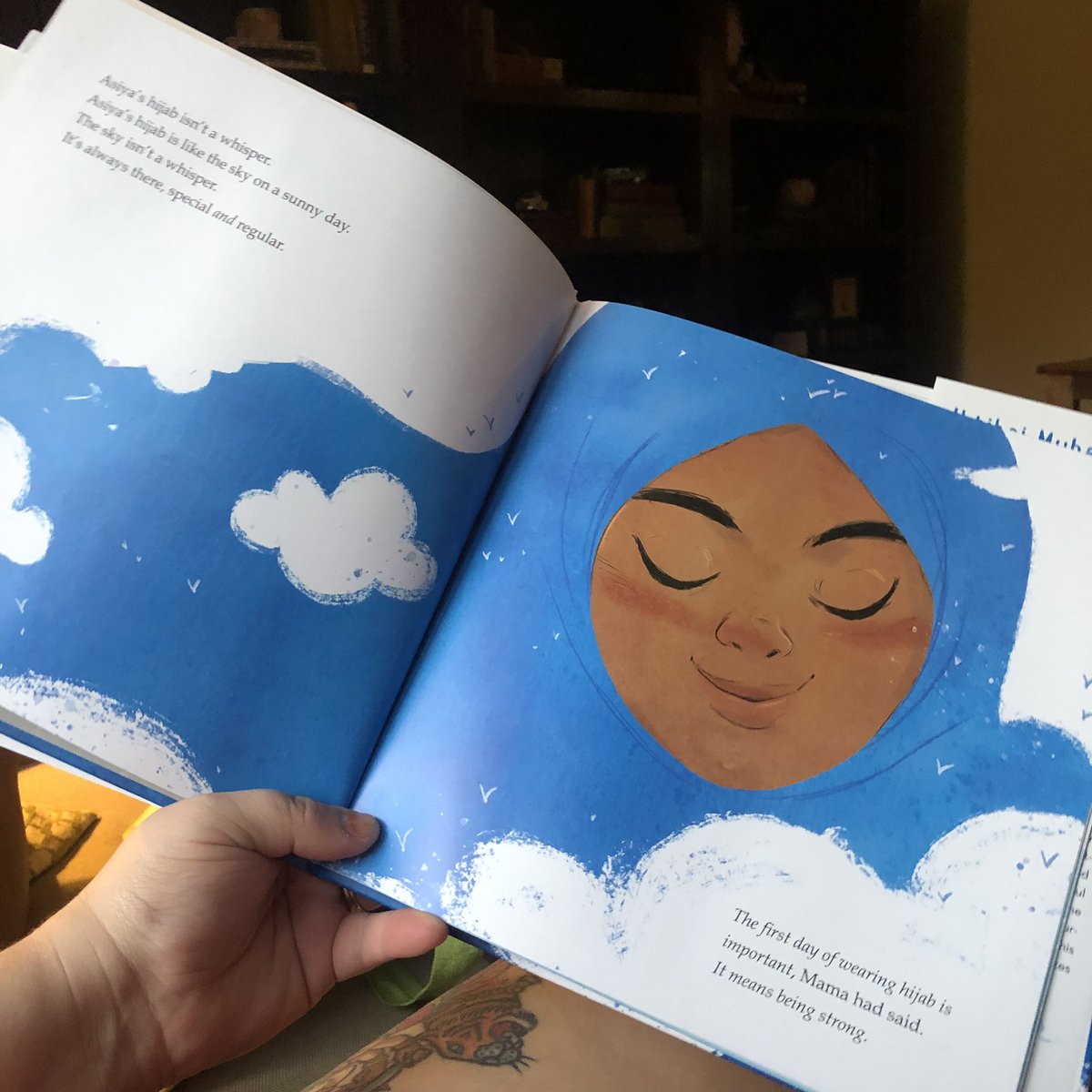 CMSThomas's tweet photo. “Asiya’s hijab isn’t a whisper. Asiya’s hijab is like the sky on a sunny day. The sky isn’t a whisper. It’s always there, special and regular.” #TheProudestBlue is just so beautiful. 💙💙💙 https://t.co/ODdObBr6oQ
