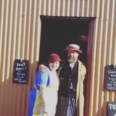 PashyPops's tweet photo. Thank you to the lovely people at Watchet for having us at the @WSomRailway today. We had a blast! @WatchetLIVEfest #reenacter #music #railway #1940sweekend #vintage #duo #singers #songwriters #giglife #england https://t.co/1IfMVAtkV8