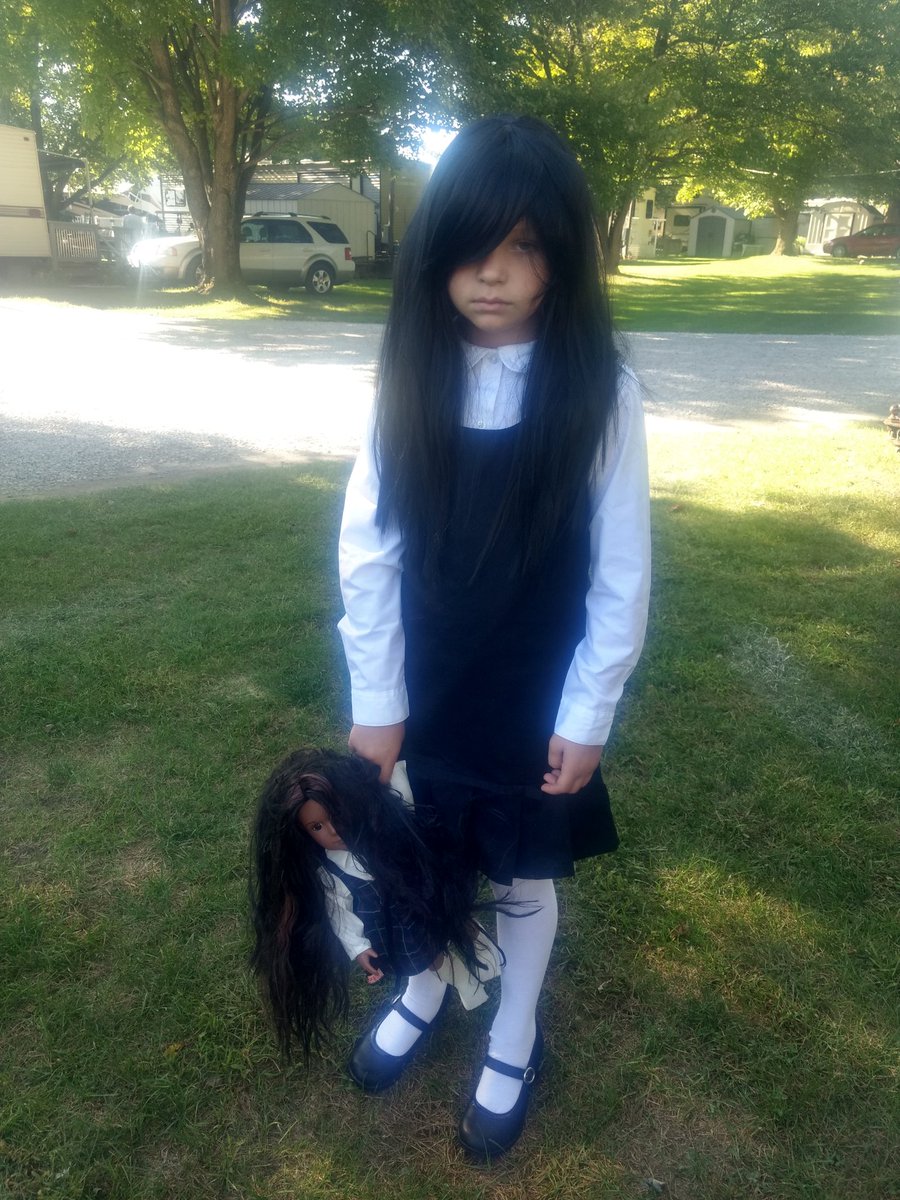 tttmommy's tweet photo. When your 9-year old daughter insists on being @THESACREDRIANA2 for Halloween. @AGT https://t.co/WiLYNyKfZV