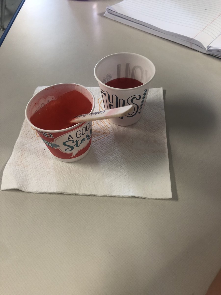 Fowler 3rd graders had so much fun comparing solids and liquids! What better way to learn than with Kool-aid and Kool-aid popsicles! <a href="/FollowingFowler/">Fowler Elementary</a> <a href="/SamathaCampbel3/">Samatha Campbell</a> <a href="/PrickettBrit/">Britney Prickett</a> #iamwfisd #bebold <a href="/SassySimm/">Amy Simmons</a>