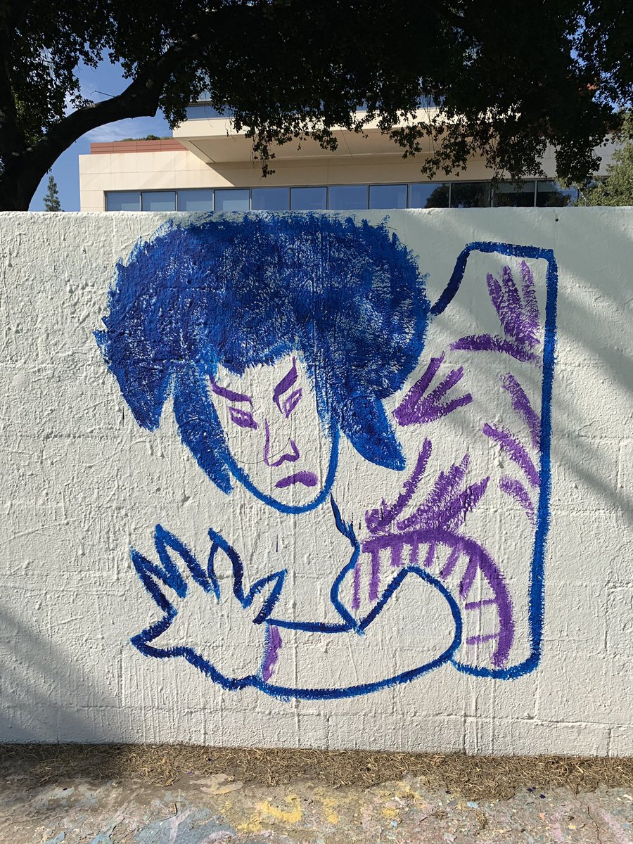 KabukiMA painting the walker wall today #art #5Cs #5cturfdinner