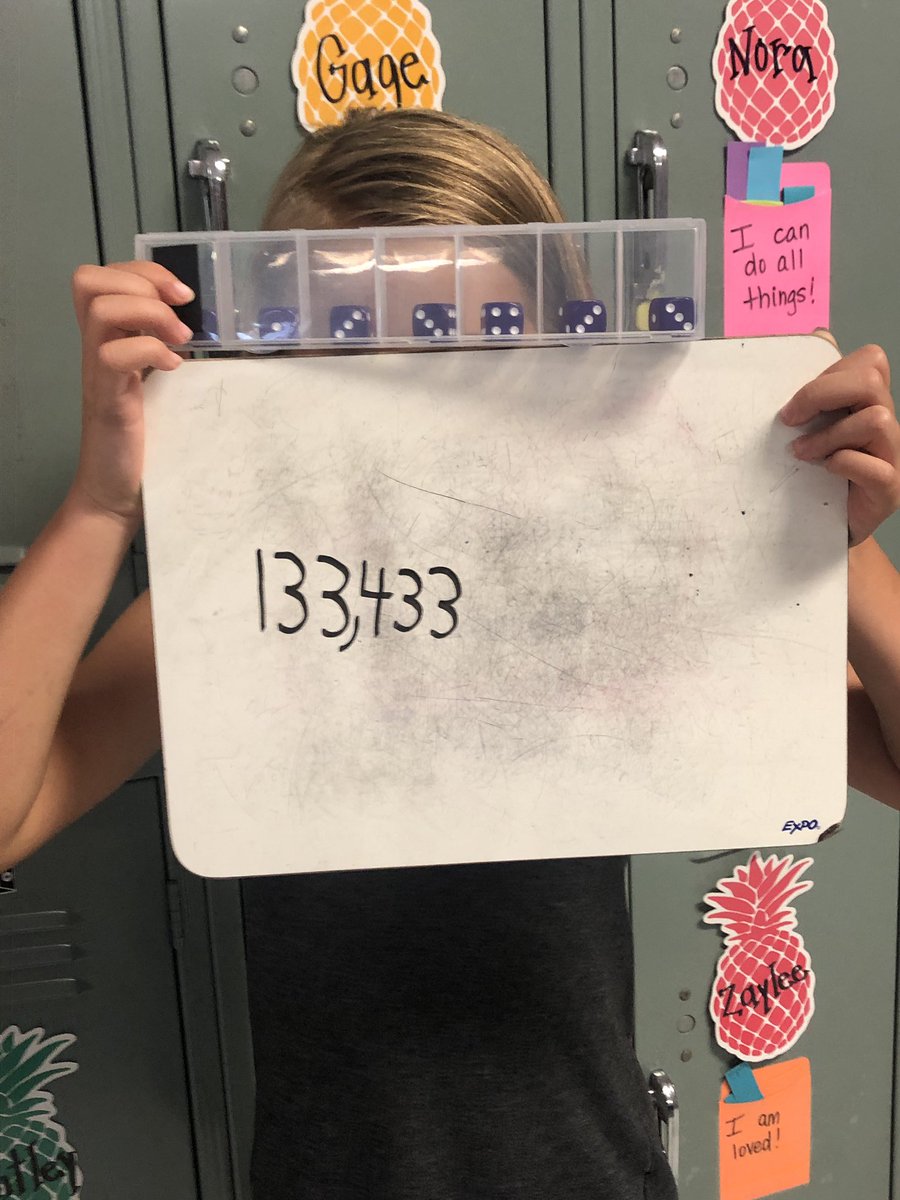Making 3rd grade Math RTI so much fun! Practicing place value with our  one eyed jack dice shakers to create numbers and then put them in order from greatest to least! <a href="/FollowingFowler/">Fowler Elementary</a> #iamwfisd #bebold <a href="/SamathaCampbel3/">Samatha Campbell</a> <a href="/SassySimm/">Amy Simmons</a>