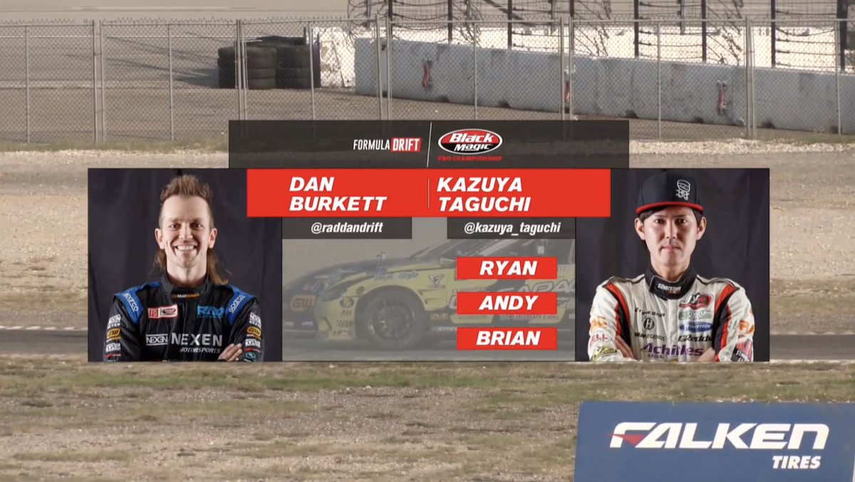 fd7chu's tweet photo. FD2019 RD7 #formuladrift #formulad #FDTX @FormulaDrift

TOP32
#123 Kazuya Taguchi @kazmocco
#34 Dan Burkett

#123 "GET THE VICTORY!!"

#KazuyaTaguchi #jerryyangracing #VR41Silvia #ninjastyle
@JerryYangRacing @Croooober_info @UPGARAGE_com @TEAM_UPGARAGE @Achilles_Radial https://t.co/sfvfEuNj9z