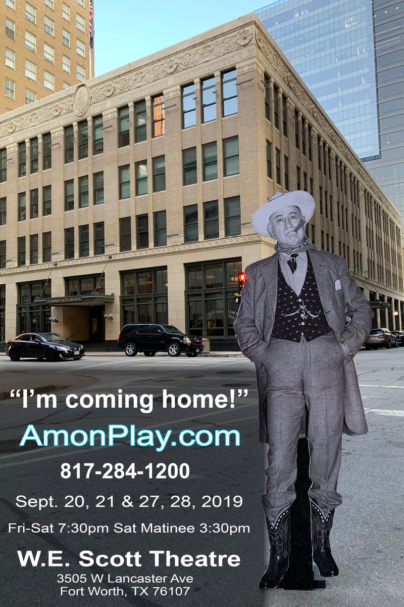 DaveLieber's tweet photo. Lookie here! Amon Carter is back at the historic Star-Telegram building, which he opened in 1921. 98 years ago! The current owner has restored it to its original glory.
#AmonIsComingHome https://t.co/Vi962JLfc2 https://t.co/OnWLuKYUdL