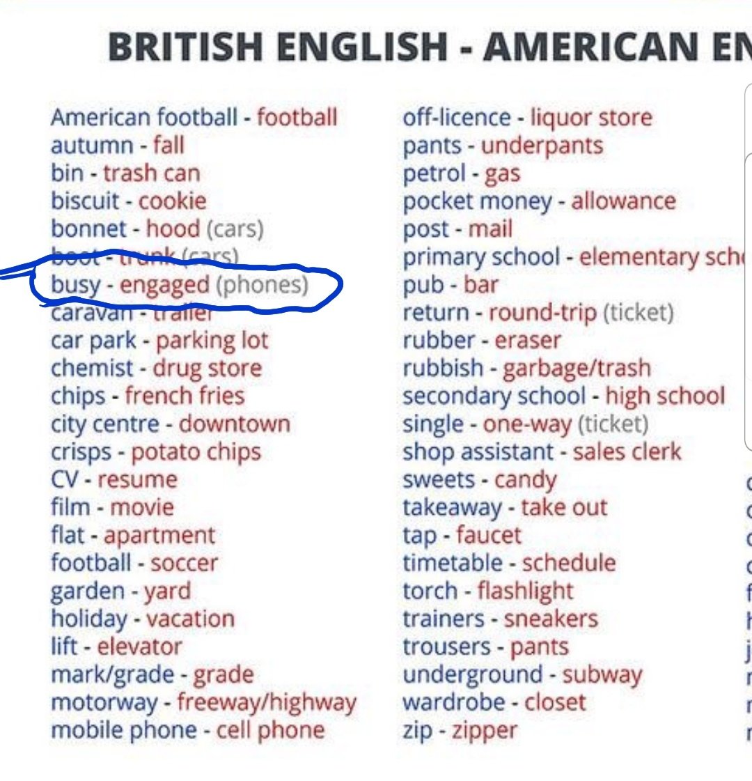 American Vs British On Twitter British American English