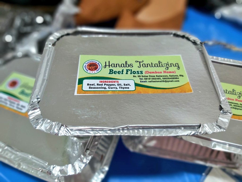 HanabsKitchen's tweet photo. The unveiling of Hanabs Tantalizing Floss (beef & chicken), "Danbun Nama".
#HanabsTantalizing
#HanabsInKADDIP
#HanabsChickenFloss
#HanabsBeefFloss
#DambunNaman
#DambunKaza
@ismailah28 @mahmudulansar @elrufai @elkareem01 @InsideKaduna_ @KnowKaduna @Dattijo @StartupKaduna https://t.co/6k8qidLhBC